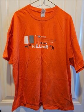 Orange Geek Squad Academy Helper Short Sleeve Tee XXL